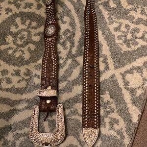 studded western belt